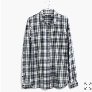Madewell slim boyshirt in Lawton plaid!